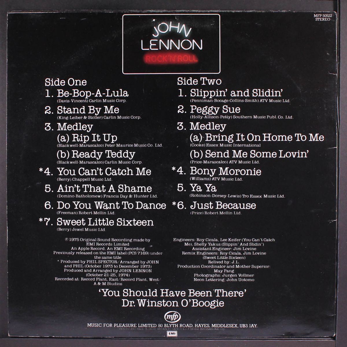 rock 'n' roll by JOHN LENNON