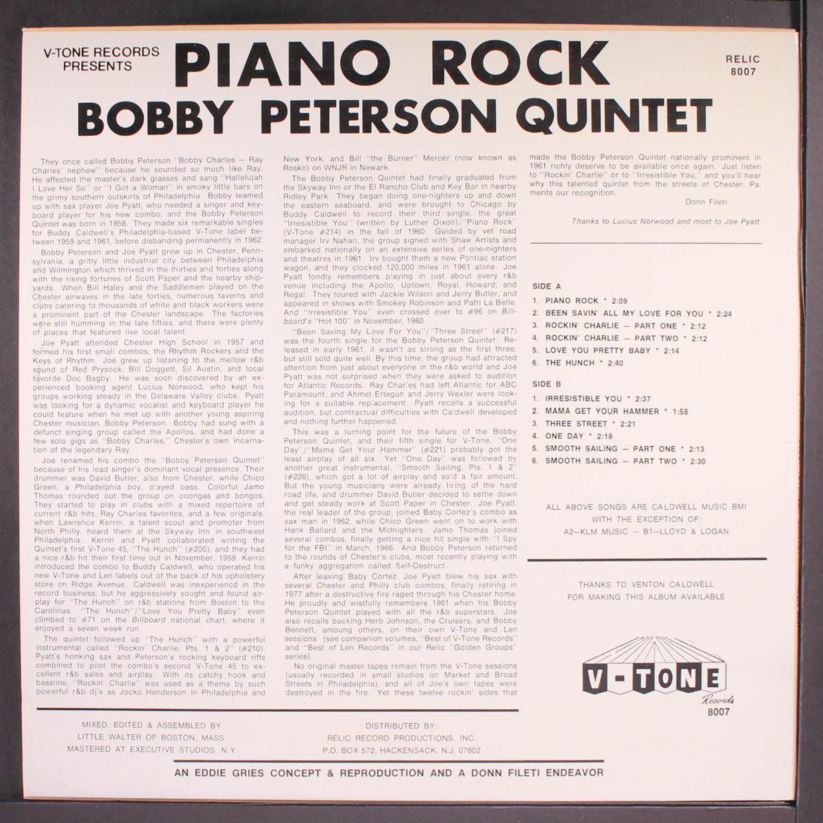 piano rock by BOBBY PETERSON QUINTET