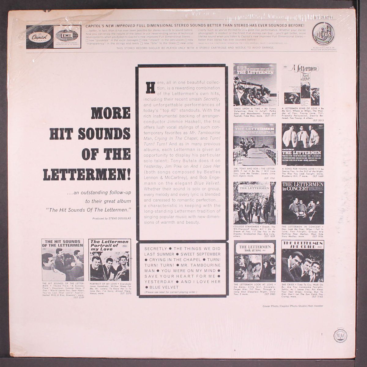 more hit sounds of the by LETTERMEN