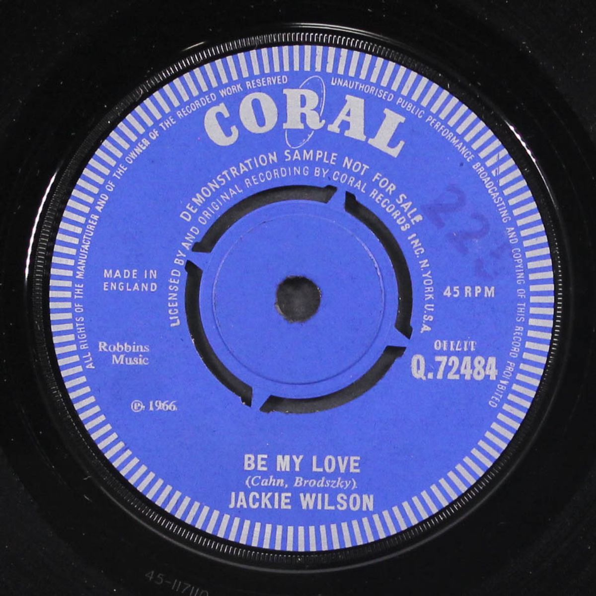to make a big man cry / be my love by JACKIE WILSON