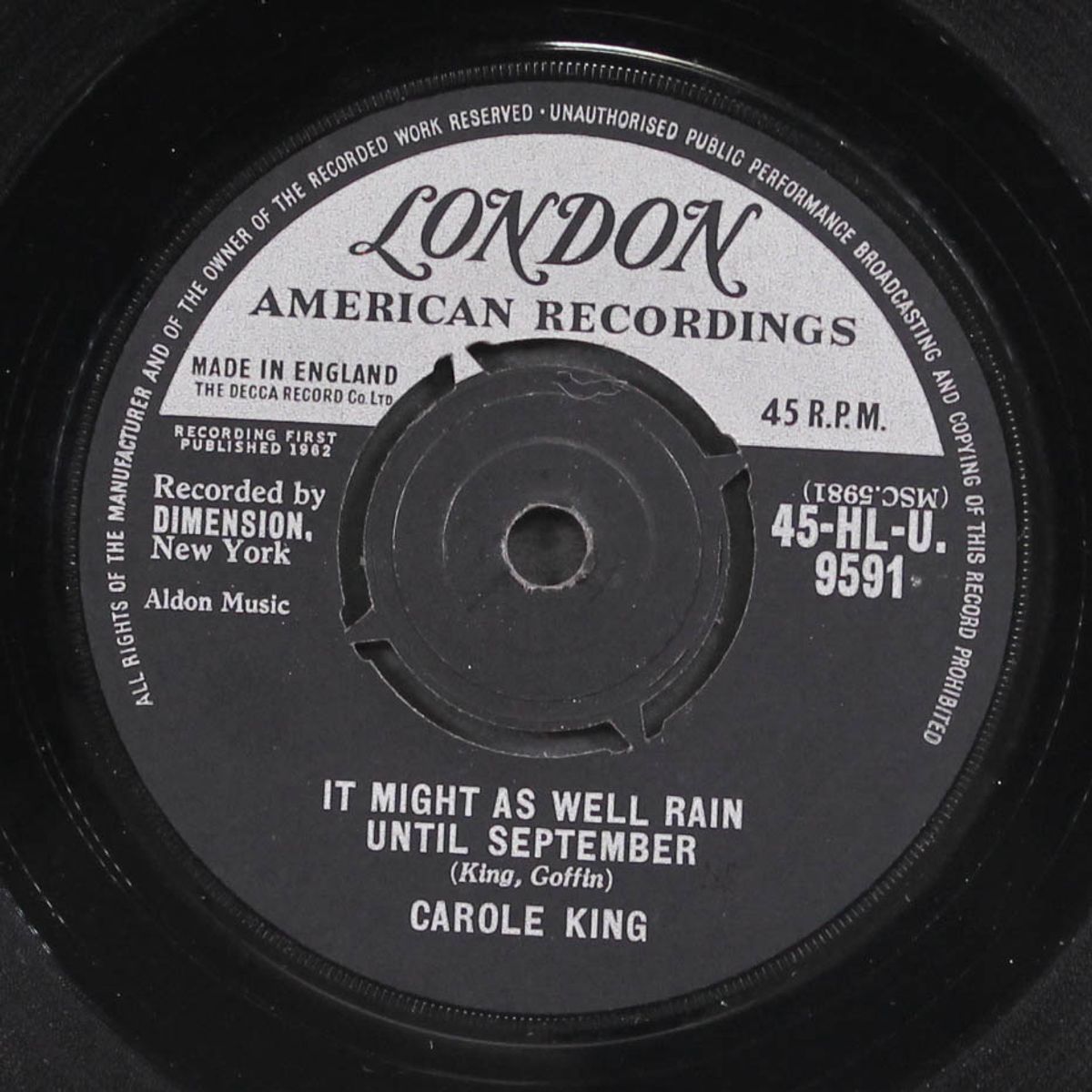 it might as well rain until september / nobody's perfect by CAROLE KING