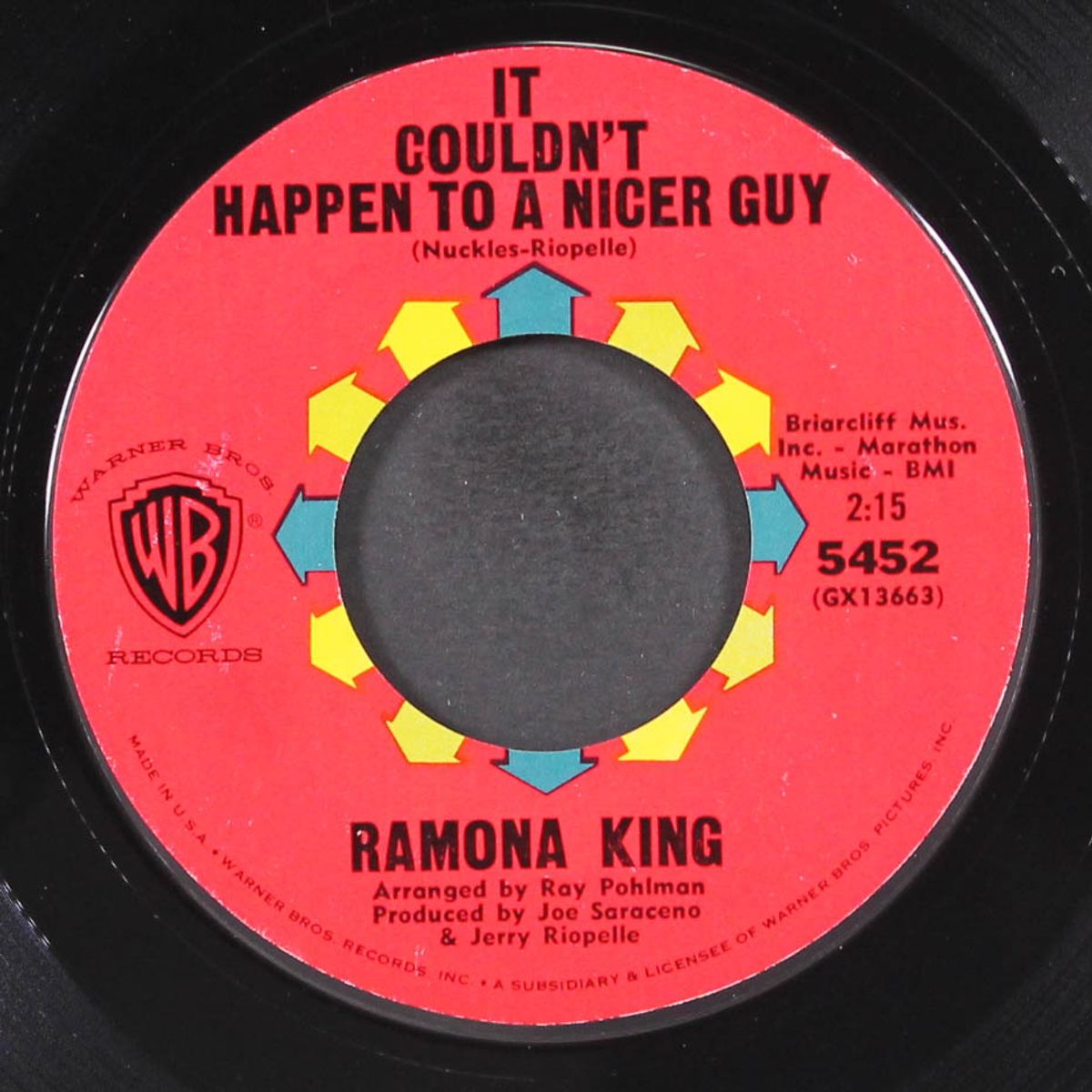 run johnny run / it couldn't happen to a nicer guy by RAMONA KING