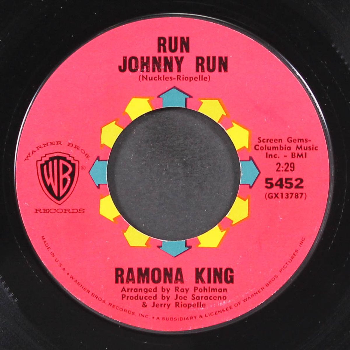 run johnny run / it couldn't happen to a nicer guy by RAMONA KING