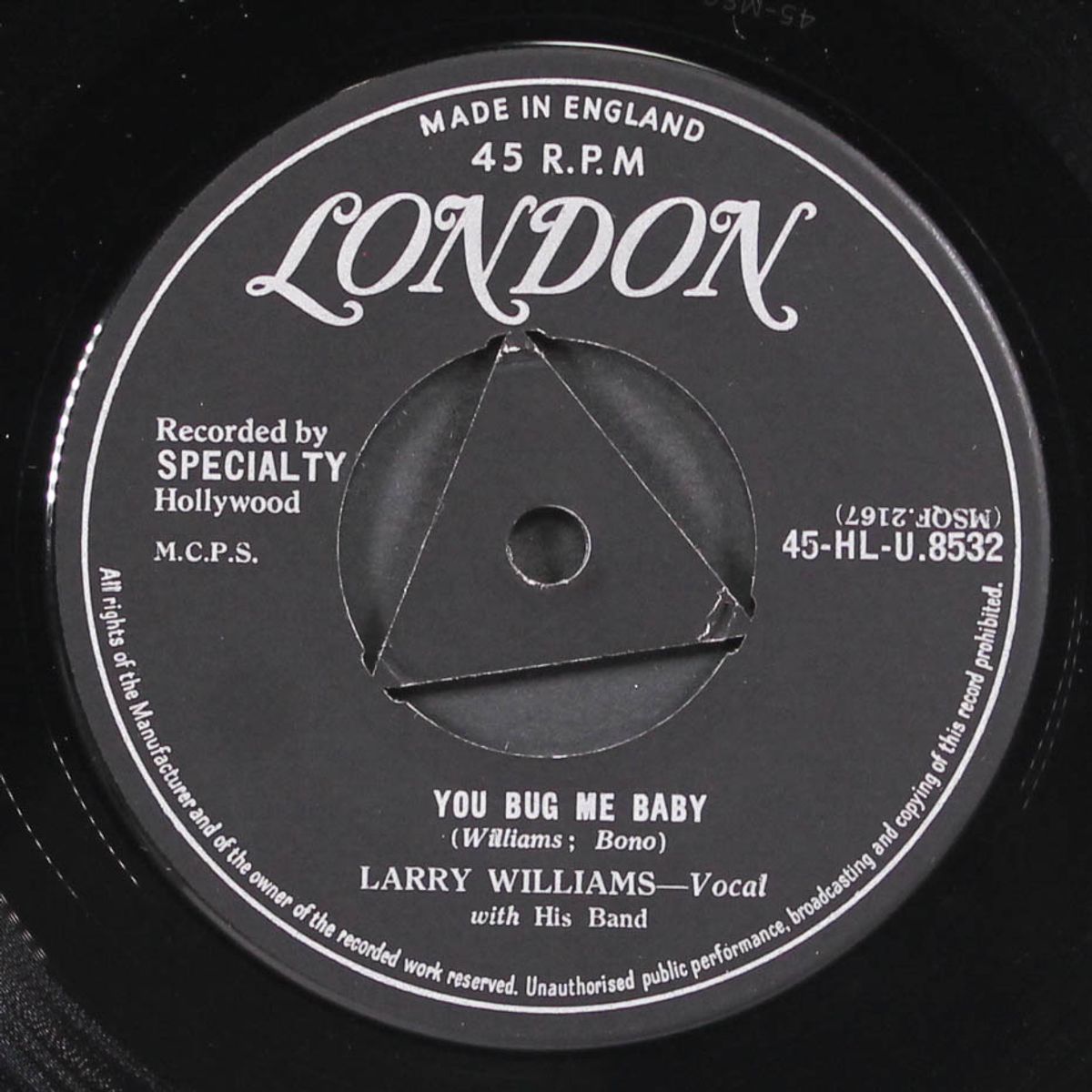 bony moronie / you bug me, baby by LARRY WILLIAMS