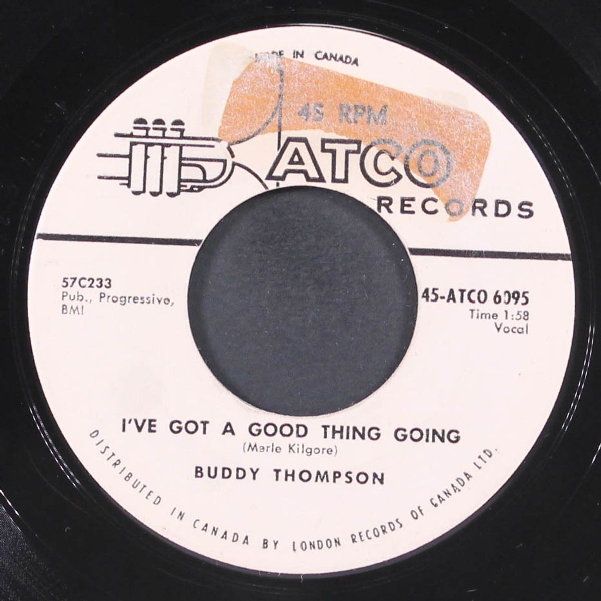 this is the night / i've got a good thing going by BUDDY THOMPSON