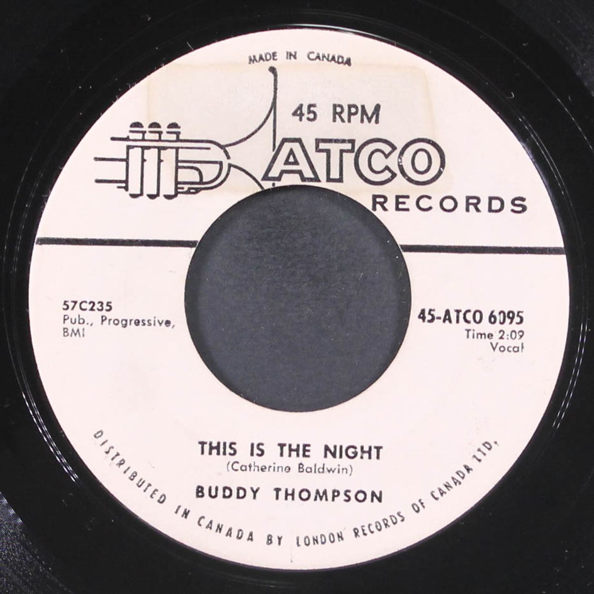 this is the night / i've got a good thing going by BUDDY THOMPSON