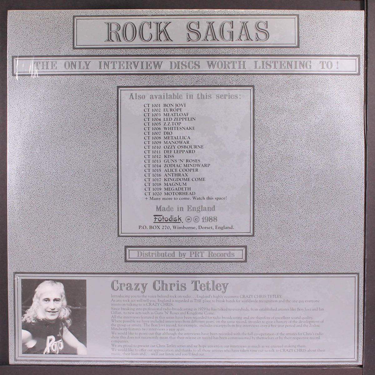 the chris tetley interviews by GARY MOORE