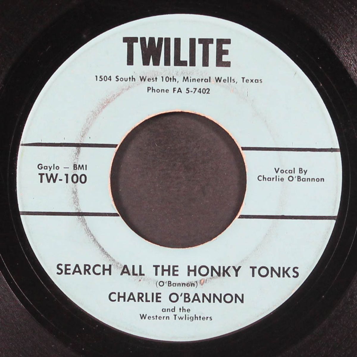 bear cage / search all the honky tonks by CHARLIE O'BANNON & WESTERN TWILIGHTERS