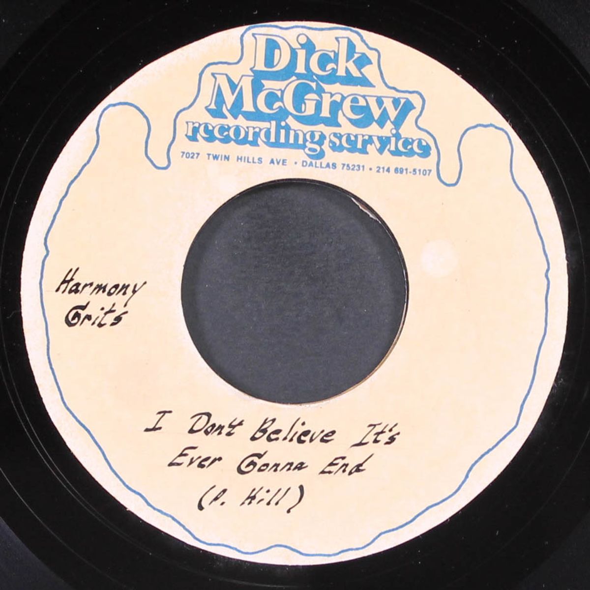 i don't believe it's ever gonna end / the passage of another year by HARMONY GRITS