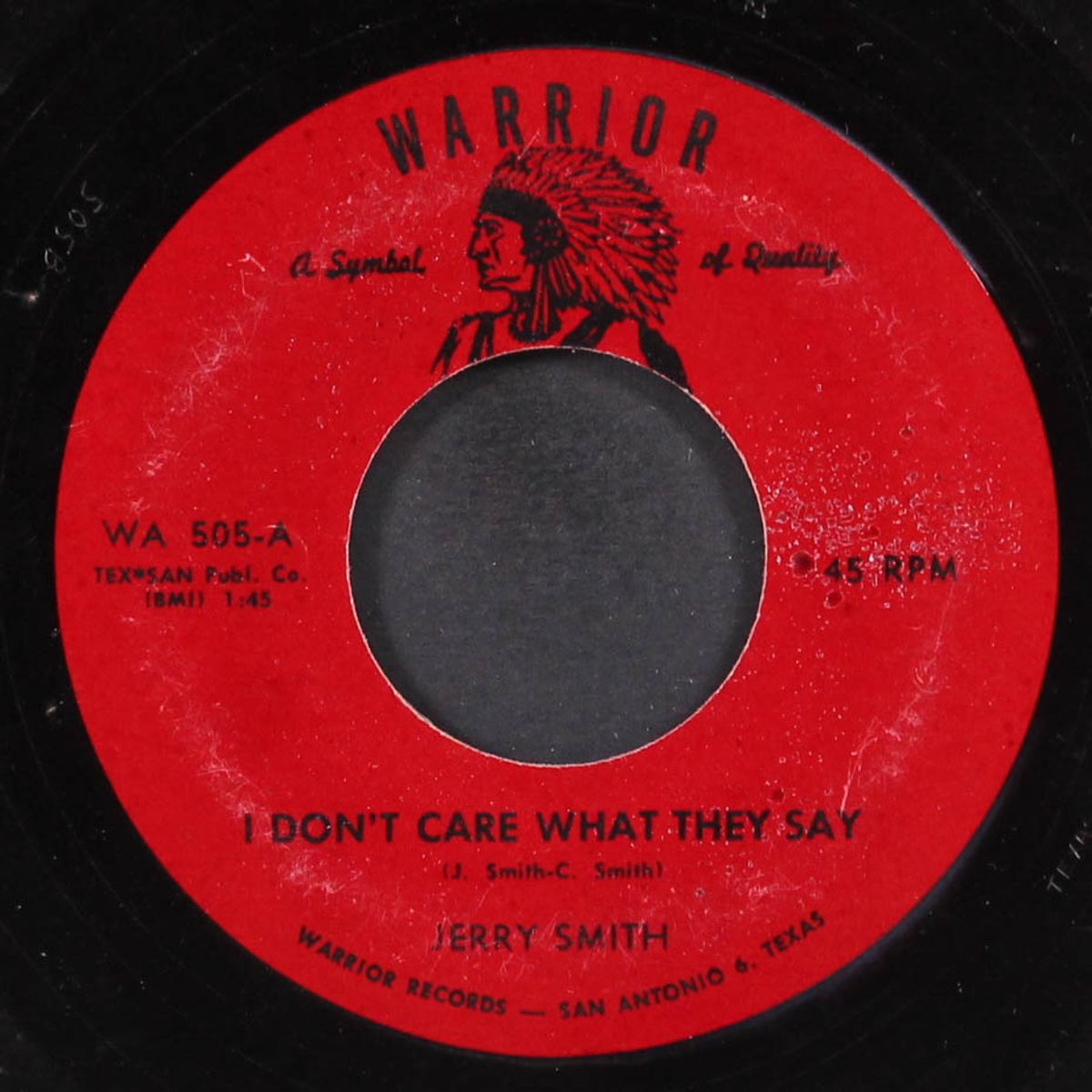 i don't care what they say / i couldn't win your love by JERRY SMITH