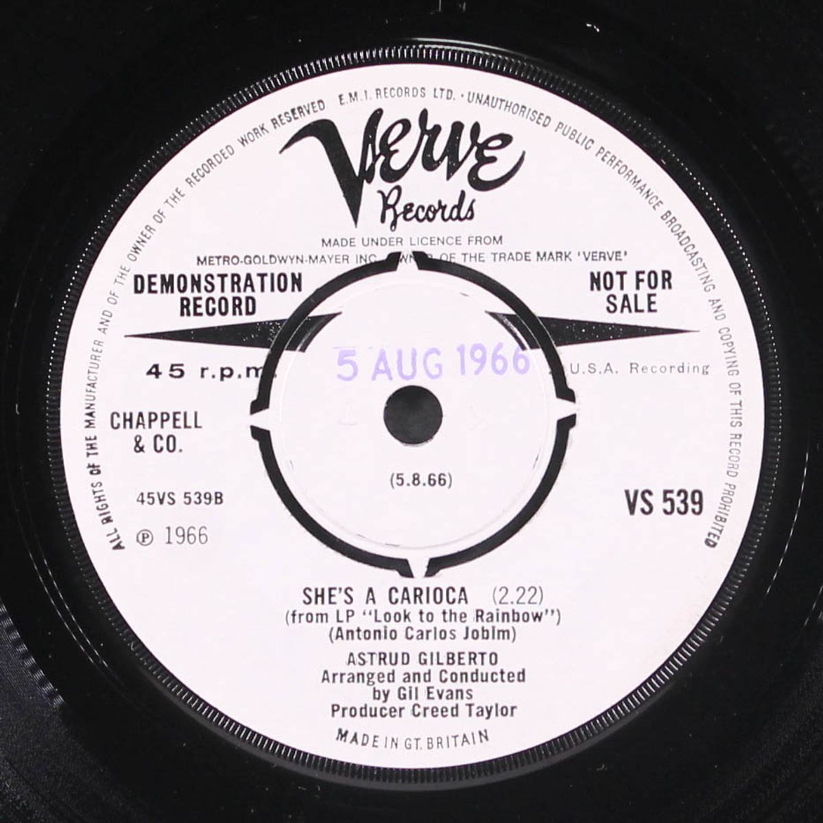 don't go breaking my heart / she's a carioca by ASTRUD GILBERTO