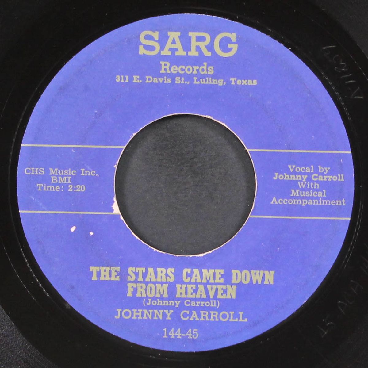 i'll think of you / the stars came down from heaven by JOHNNY CARROLL