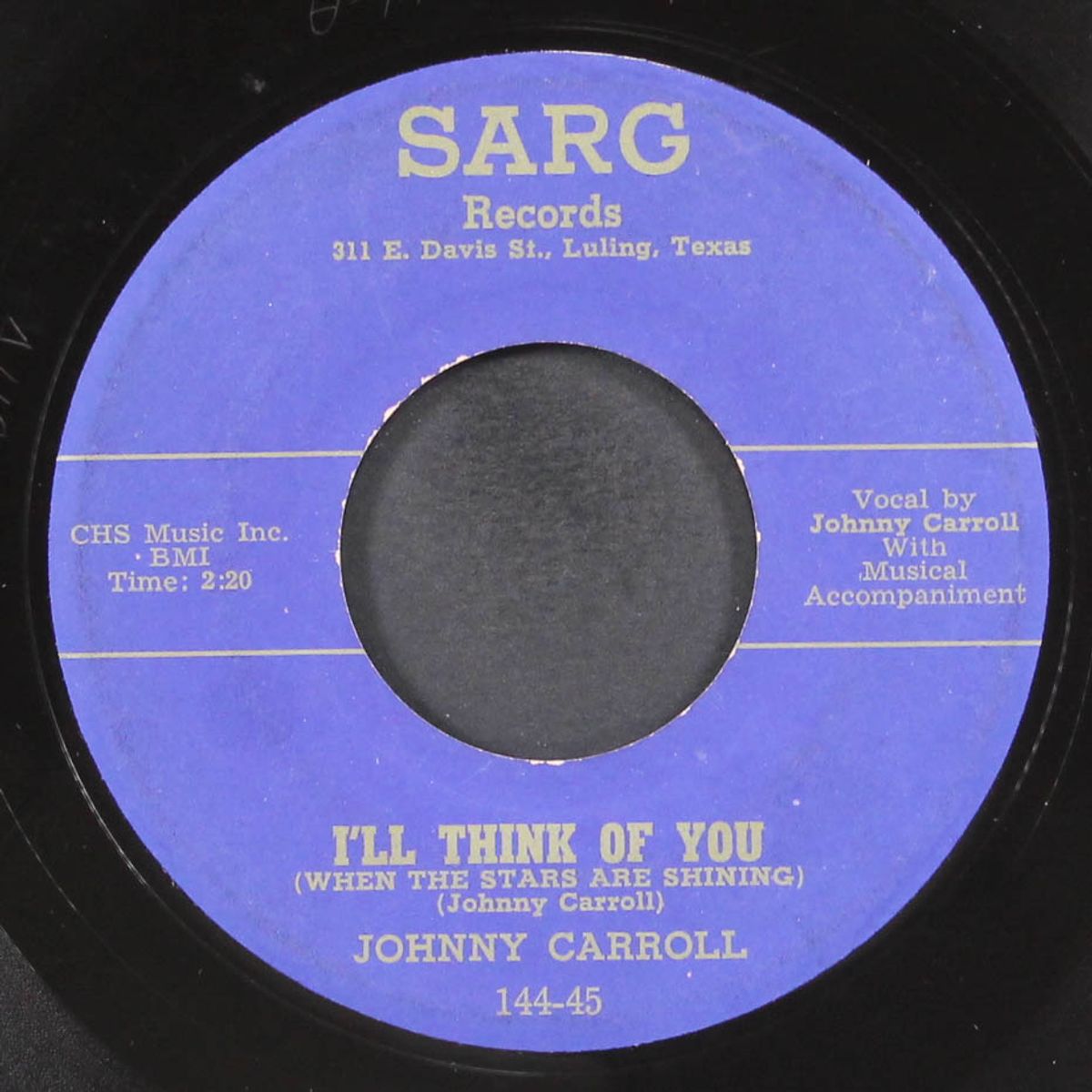 i'll think of you / the stars came down from heaven by JOHNNY CARROLL