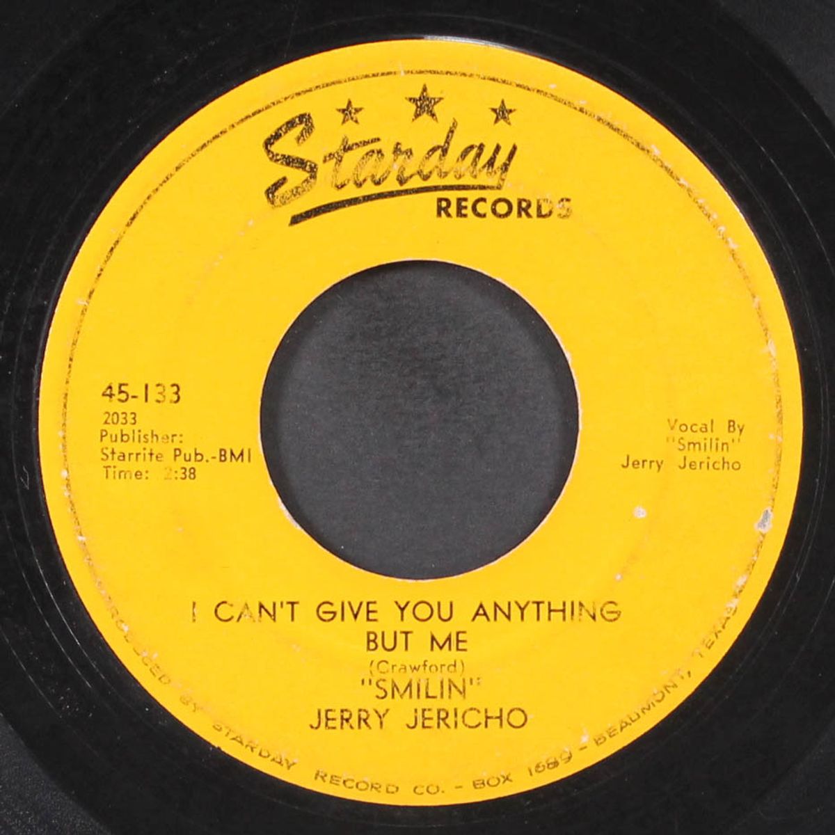 lovin' up a stormi / i can't give you anything but me by SMILIN JERRY JERICHO