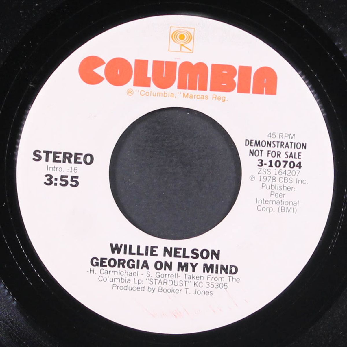 georgia on my mind by WILLIE NELSON