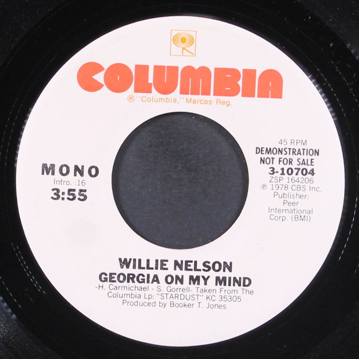 georgia on my mind by WILLIE NELSON