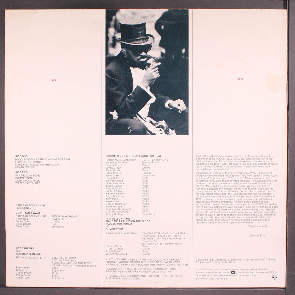 boogie woogie string along for real by RAHSAAN ROLAND KIRK