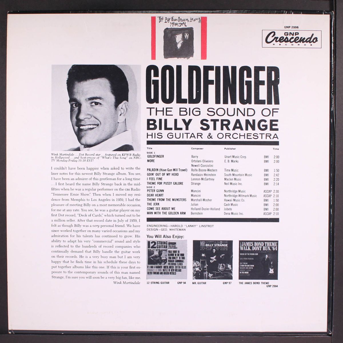 goldfinger by BILLY STRANGE