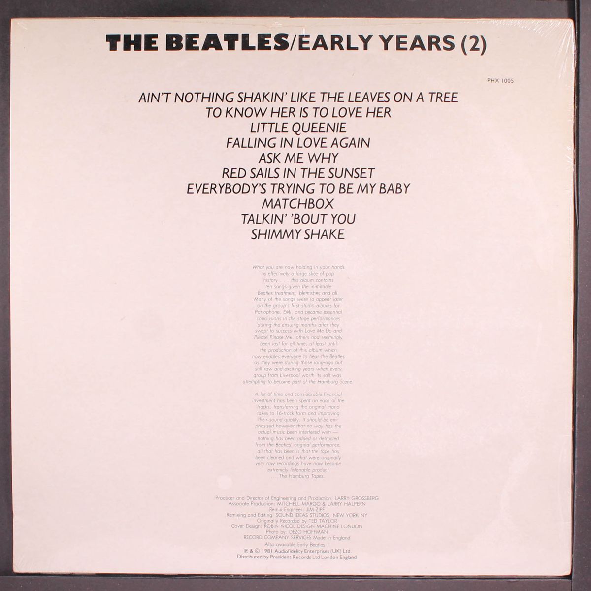 early years 2 by BEATLES