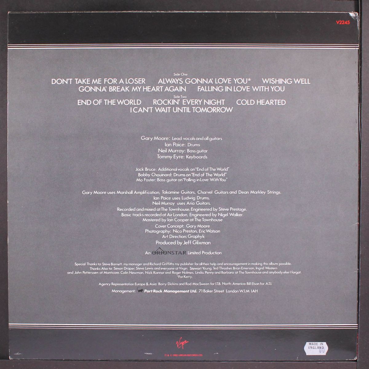 corridors of power by GARY MOORE
