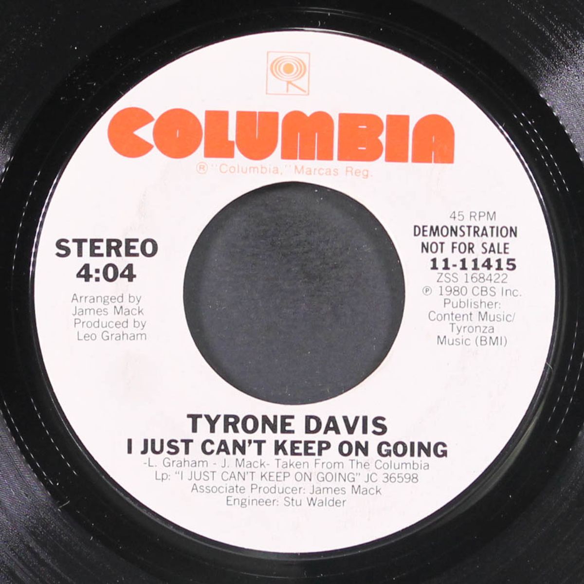 i just can't keep on going / we don't need no music by TYRONE DAVIS