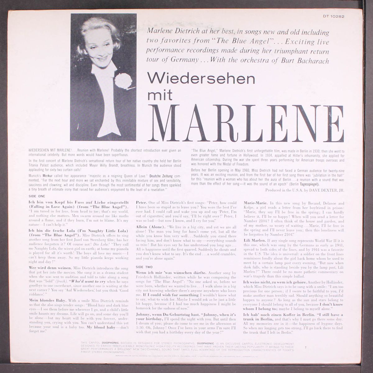 wiedersehen mit marlene by MARLENE DIETRICH
