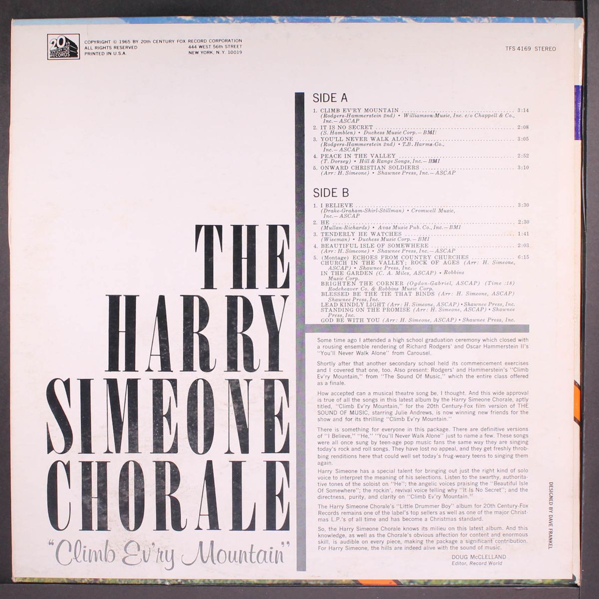 climb ev'ry mountain by HARRY SIMEONE CHORALE