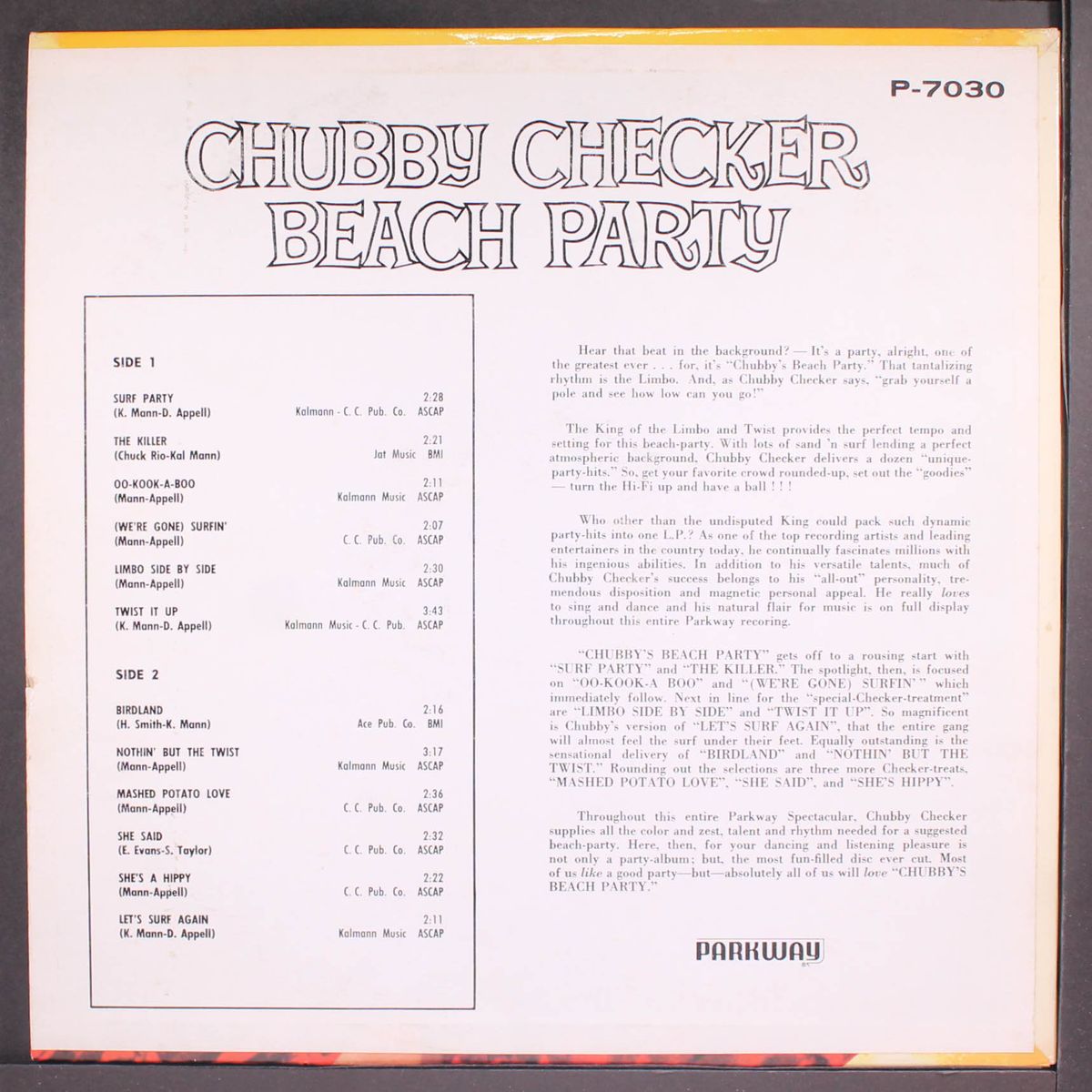 beach party by CHUBBY CHECKER