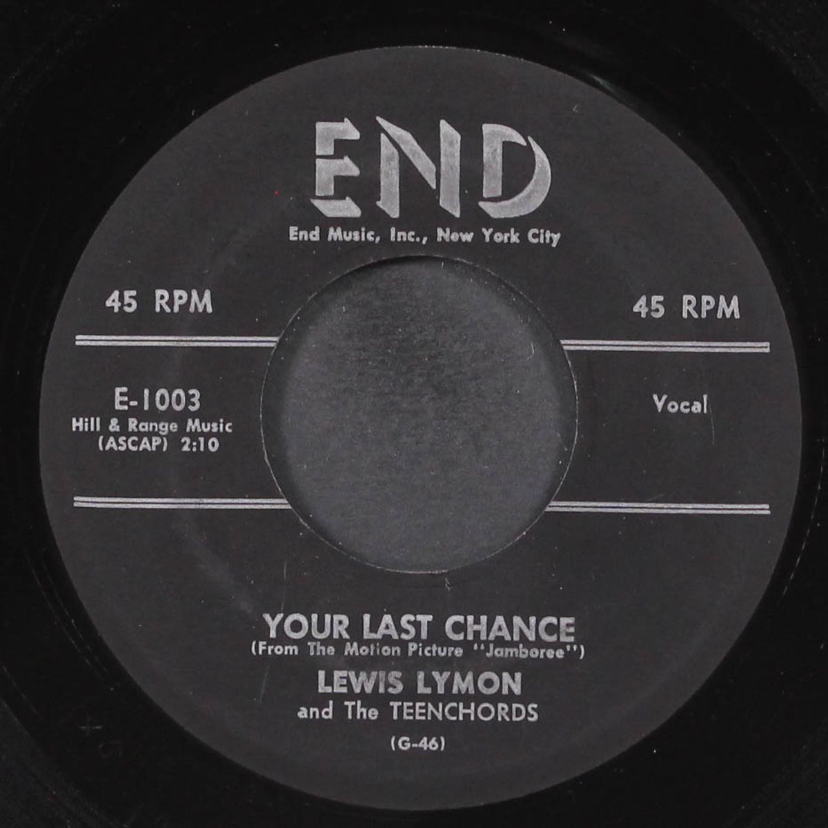 your last chance / too young by LEWIS LYMON & TEENCHORDS