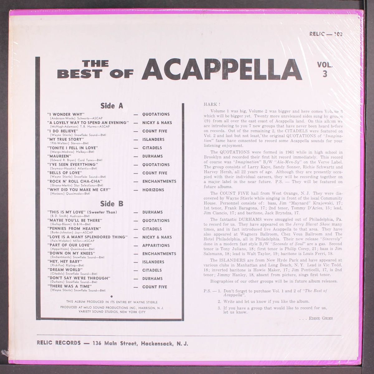 best of acappella, vol. 3 by VARIOUS