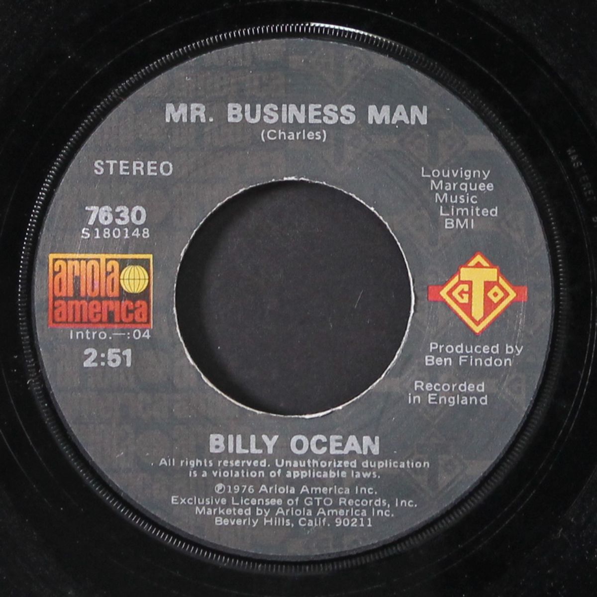 l.o.d. (love on delivery) / mr. business man by BILLY OCEAN