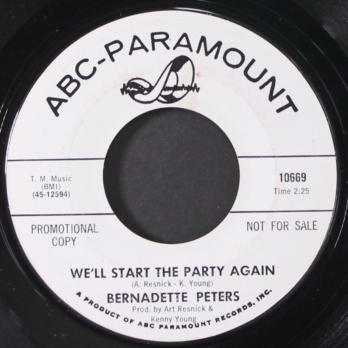 we'll start the party again / wait johnny for me by BERNADETTE PETERS