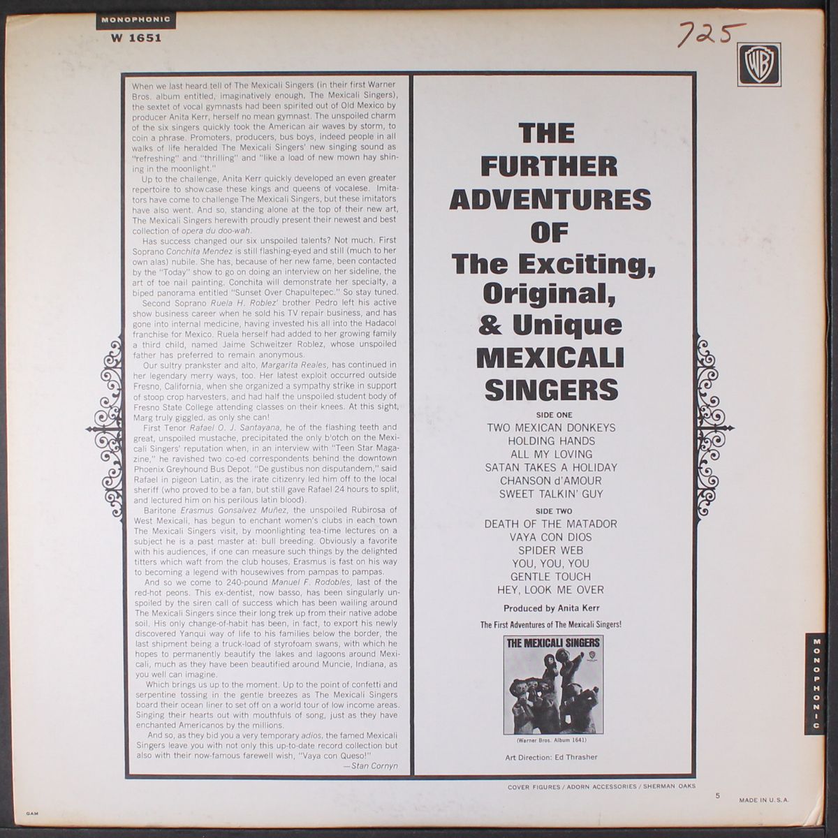 the further adventures of by MEXICALI SINGERS