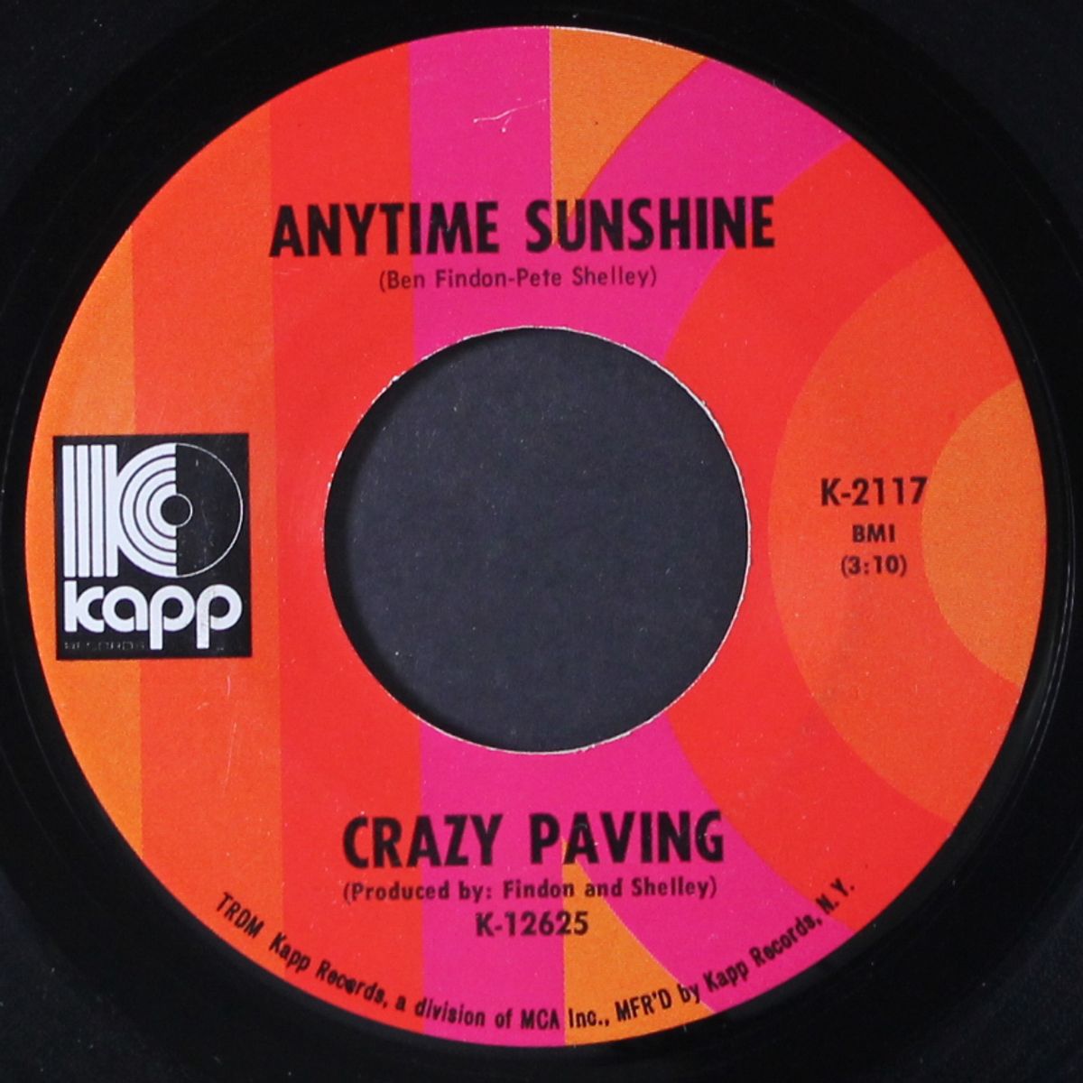 anytime sunshine / sweet brandy by CRAZY PAVING