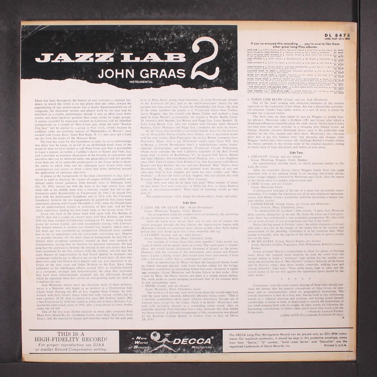 jazz lab 2 by JOHN GRAAS