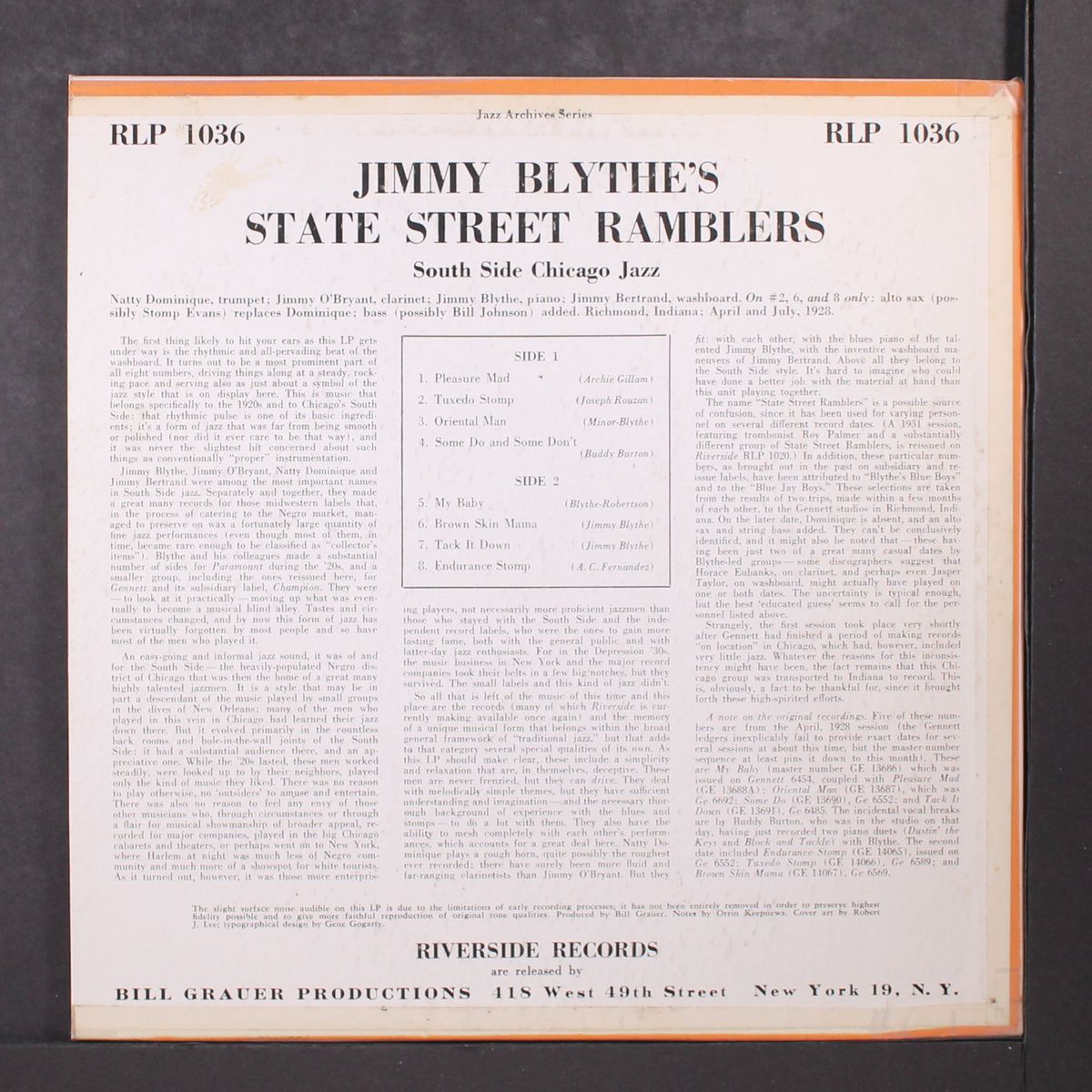 south side chicago jazz by JIMMY BLYTHE