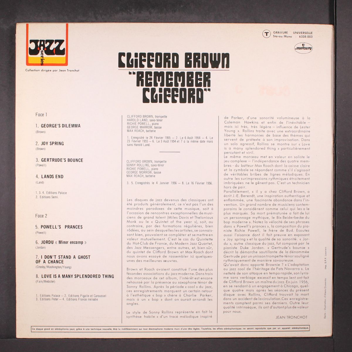 remember clifford by CLIFFORD BROWN