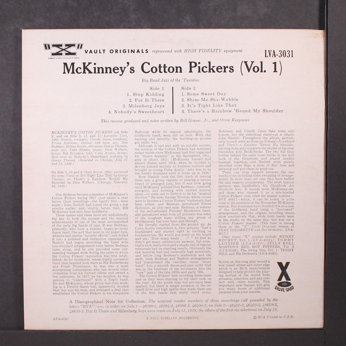 vol. 1 by MCKINNEY'S COTTON PICKERS