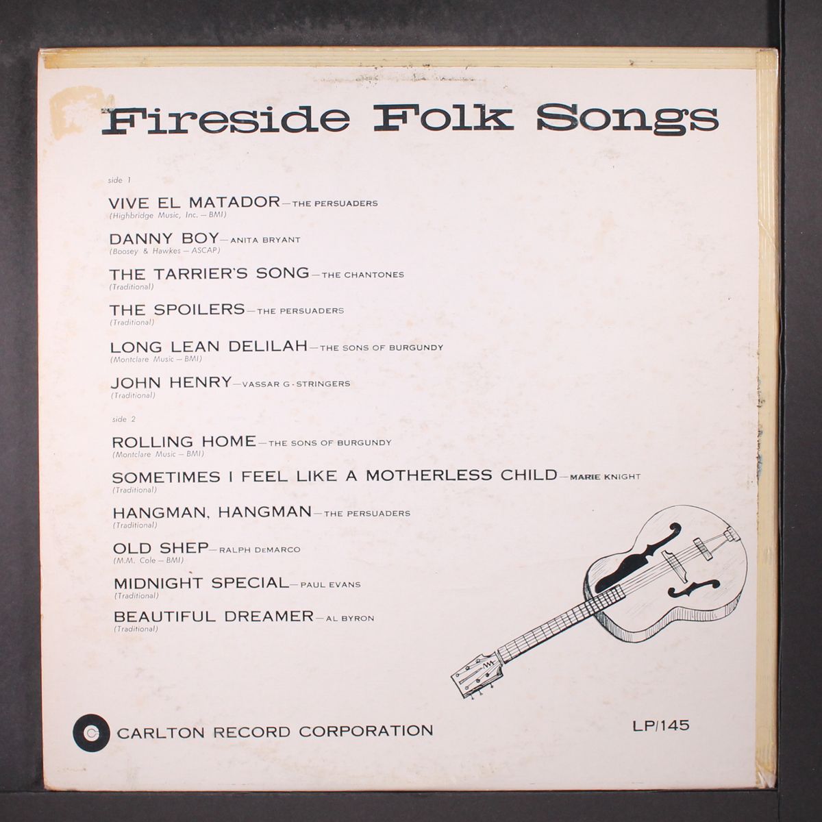 fireside folk songs by VARIOUS