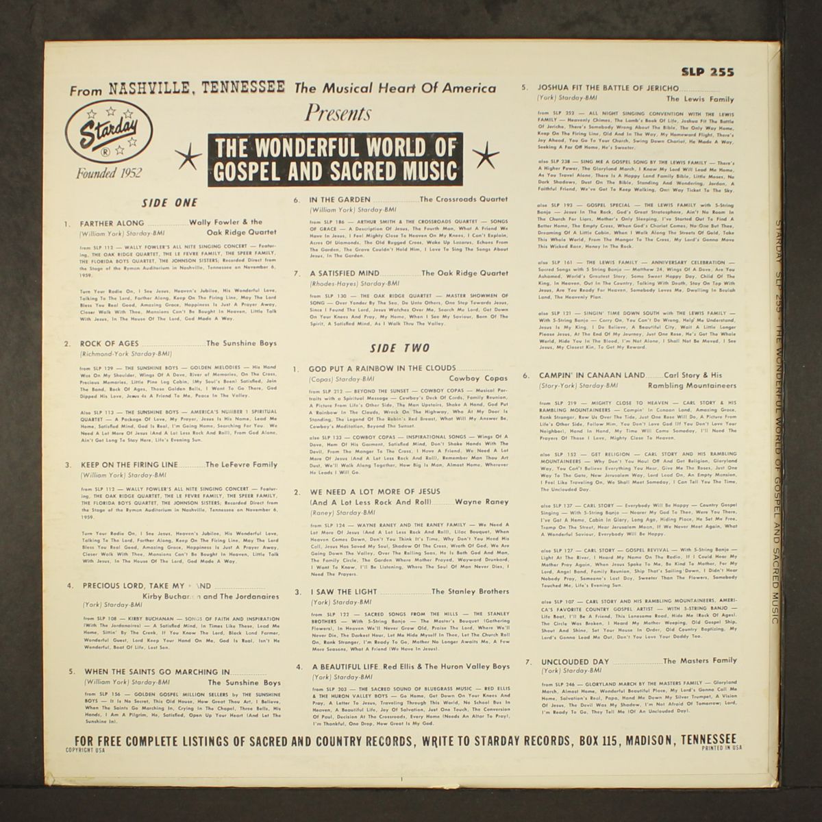 the wonderful world of gospel and sacred music by VARIOUS