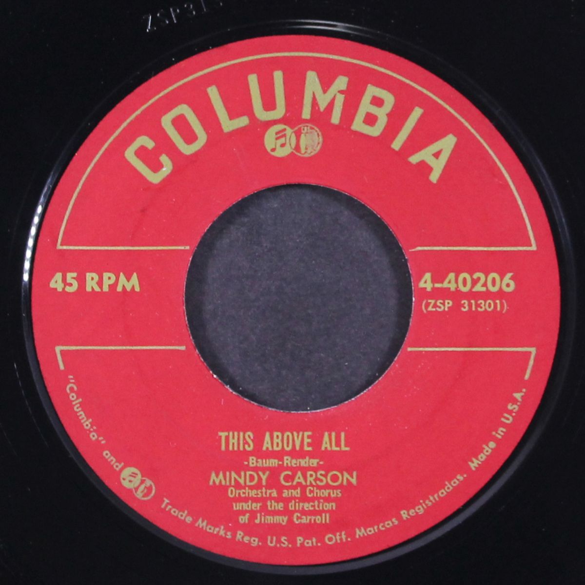 this above all by MINDY CARSON