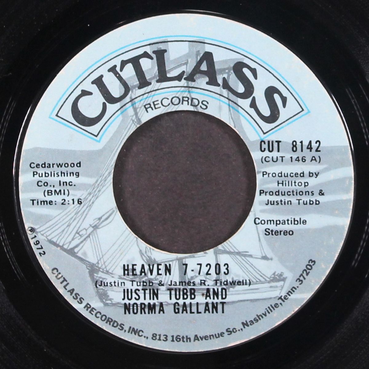 heaven 7-7203 / five minutes of the lastest blues by JUSTIN TUBB & NORMA GALLANT
