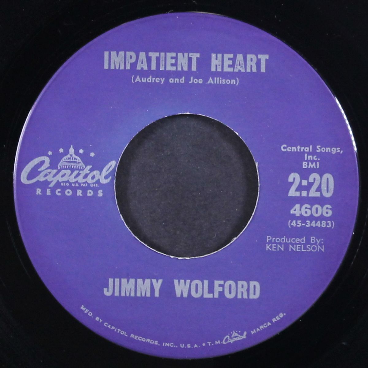 impatient heart / goin' steady with the blues by JIMMY WOLFORD