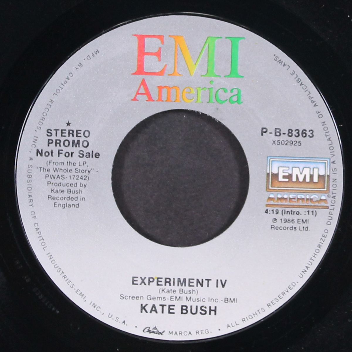 experiment iv / same by KATE BUSH