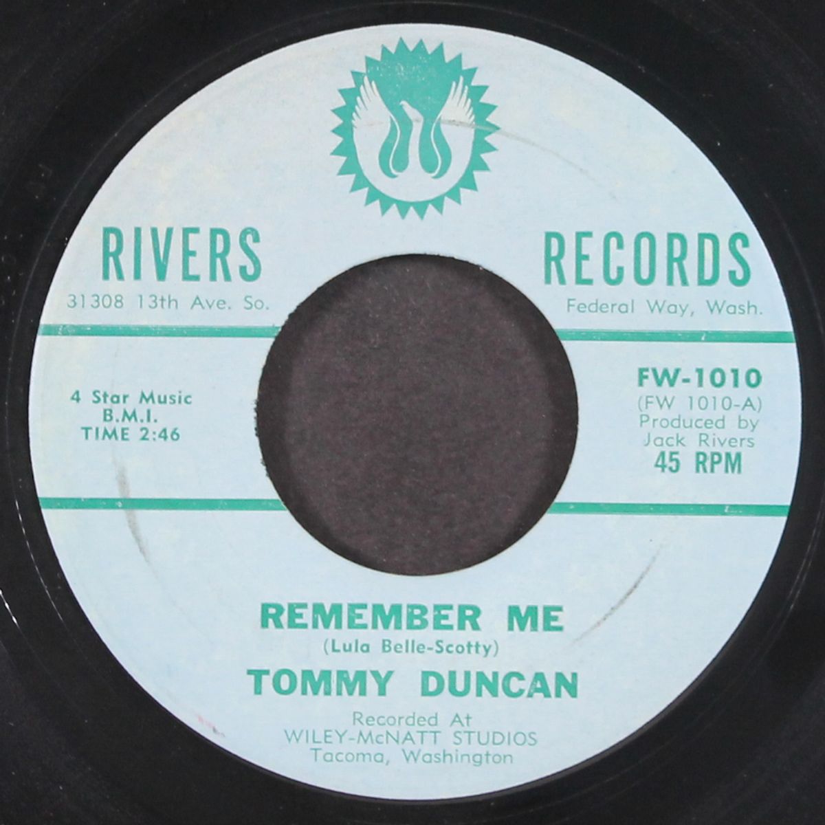 worried mind / remember me by TOMMY DUNCAN