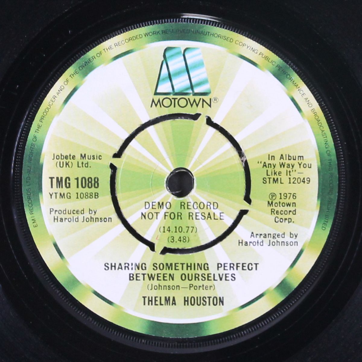 i'm here again / sharing something perfect between ourselves by THELMA HOUSTON