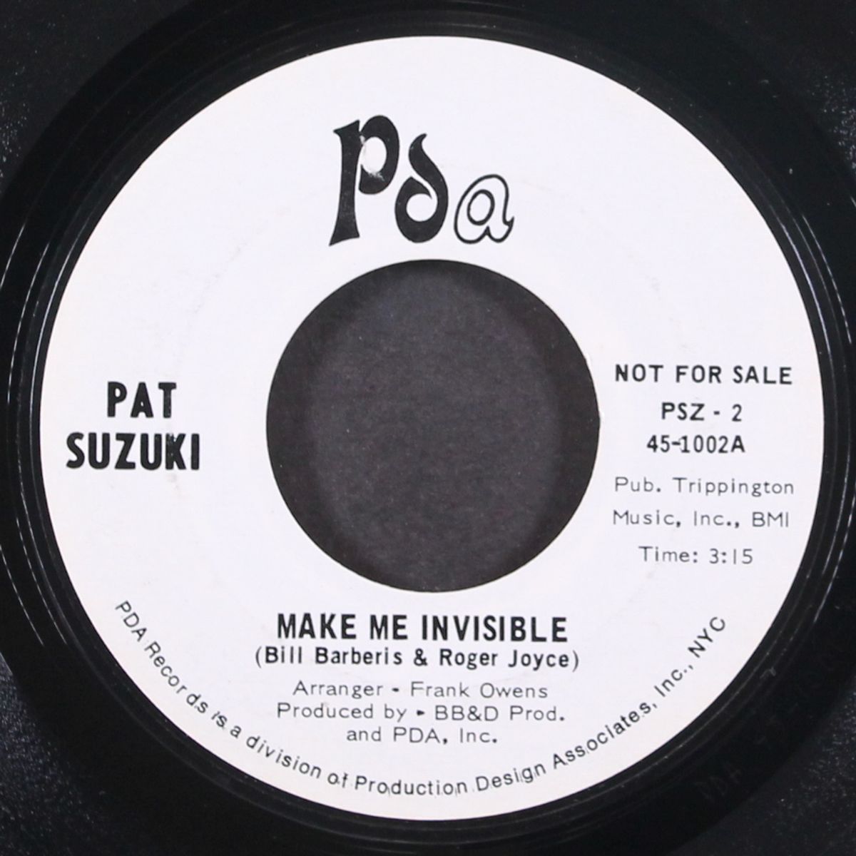 make me invisible by PAT SUZUKI