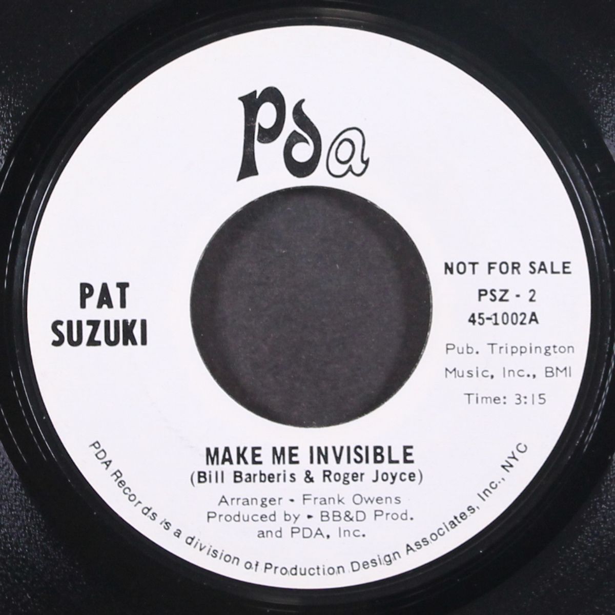 make me invisible by PAT SUZUKI