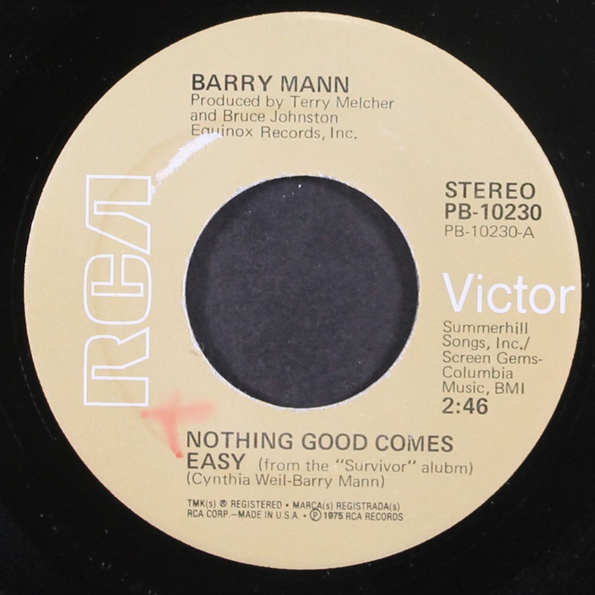 nothing good comes easy / woman woman woman by BARRY MANN