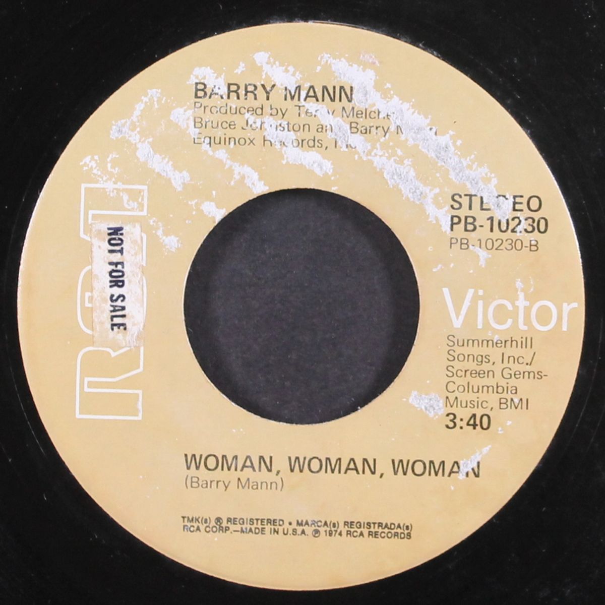 nothing good comes easy / woman woman woman by BARRY MANN
